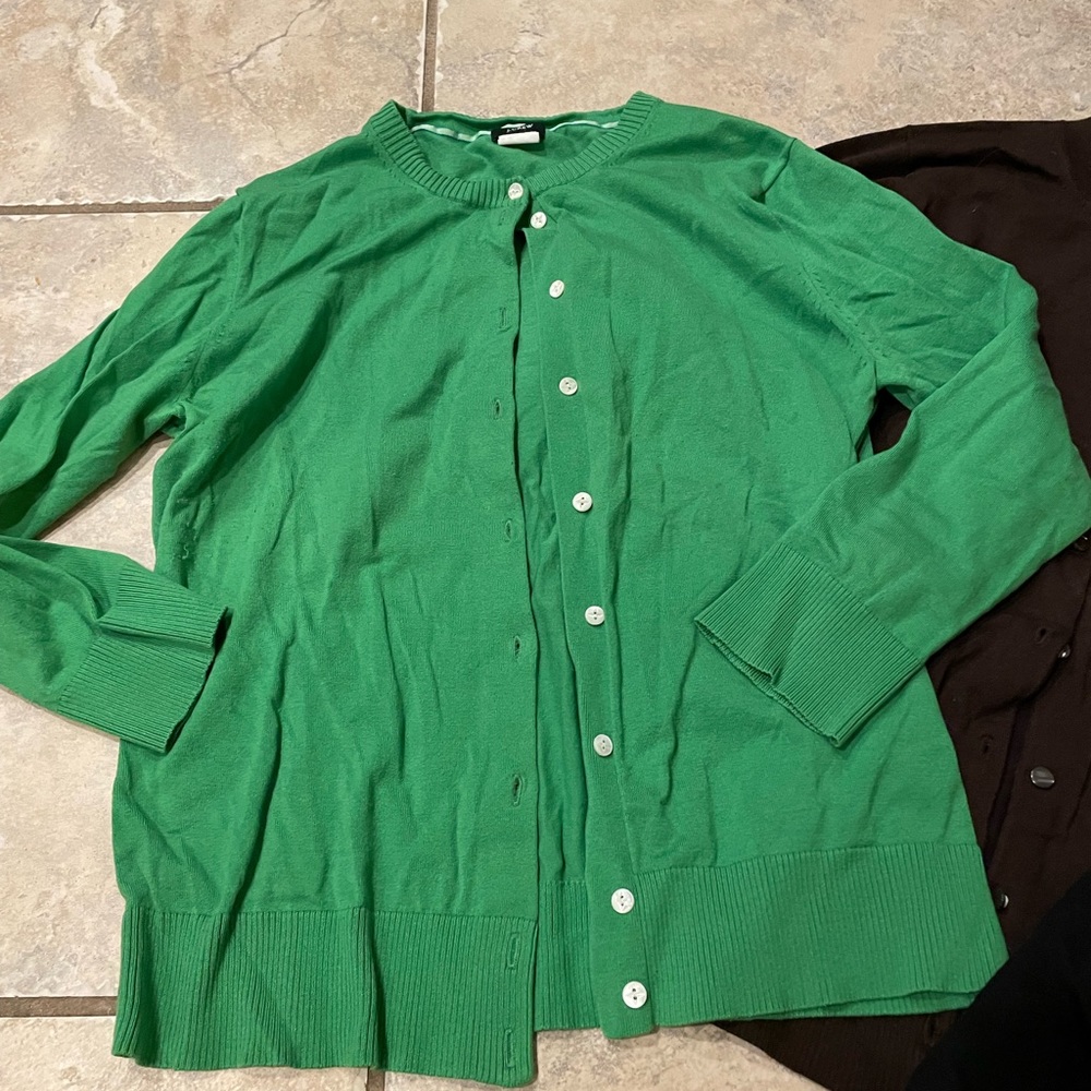 Jcrew Ls Button Down Cardigans Szm Three (3) Card… - image 5